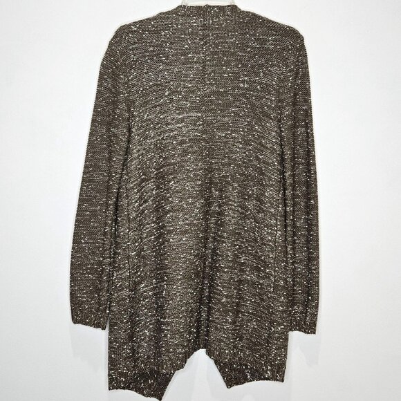 Habitat Cardigan Womens XS Open Drape Front Sweater Pockets Olive Green - Picture 7 of 9